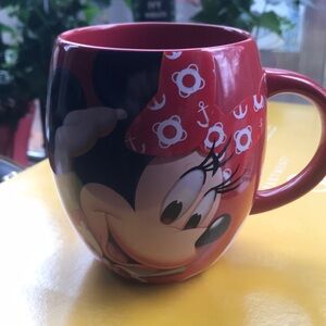 Red Disney Mug with Character Design